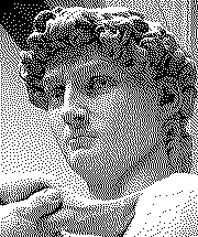 Dithered Michelangelo's David